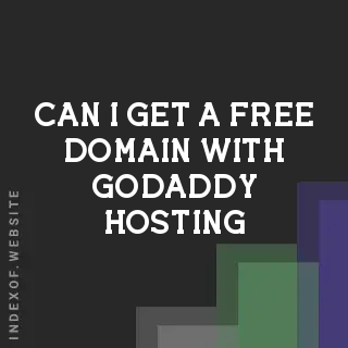 Can I get a free domain with GoDaddy hosting? Banners